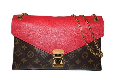 lv bag with red|red louis vuitton bag.